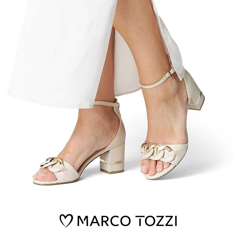 Sandały Marco Tozzi 28306-20 405 Cream/Gold