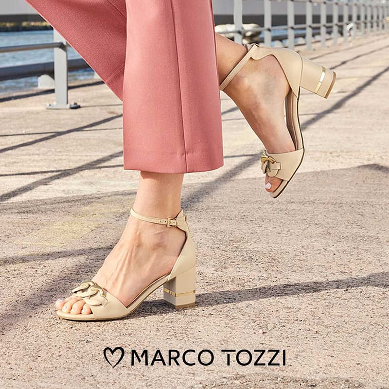 Sandały Marco Tozzi 28306-20 405 Cream/Gold