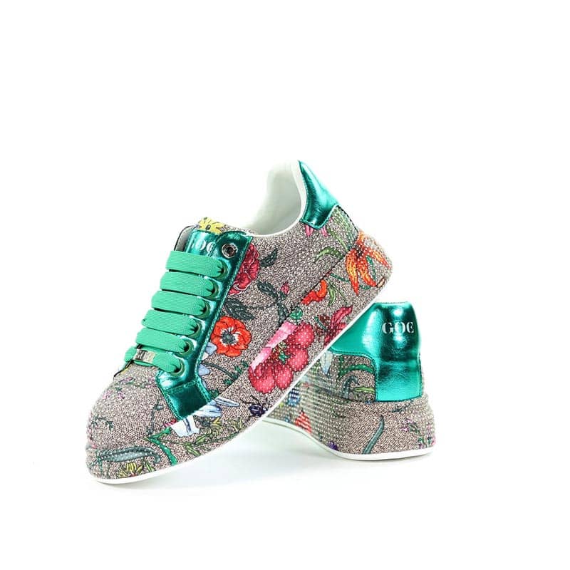 Sneakersy w kwiaty GOE NN2N4007